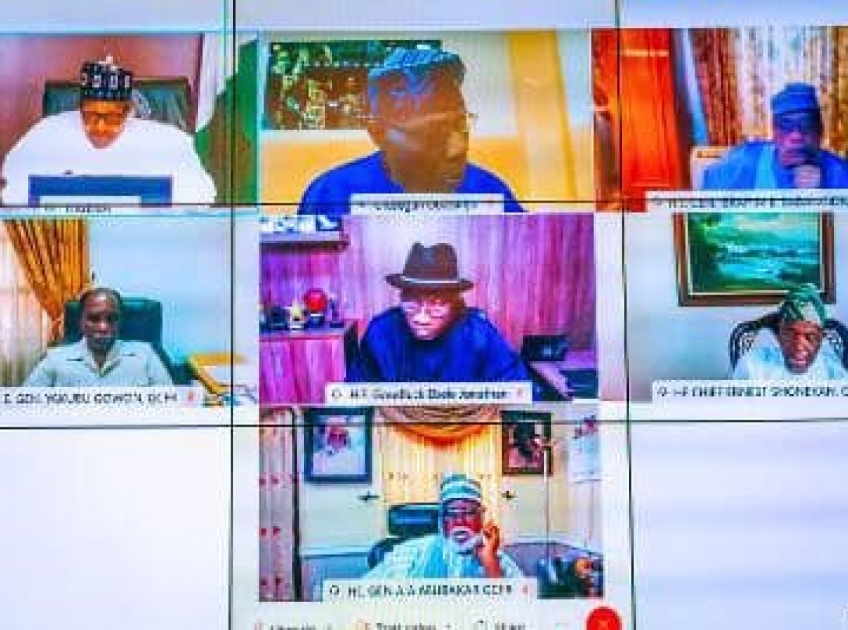 Obasanjo, Jonathan, other former leaders meet President Buhari virtually
