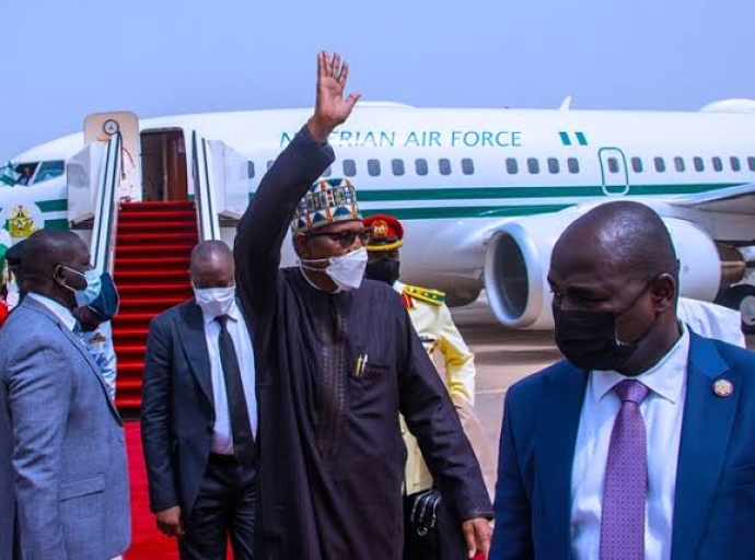 President Buhari arrives in Abuja from Ethiopia