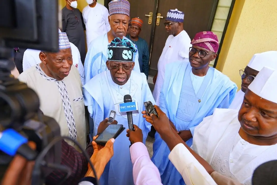 Tinubu meets APC Governors hours after Vice President Osinbajo's Presidential declaration