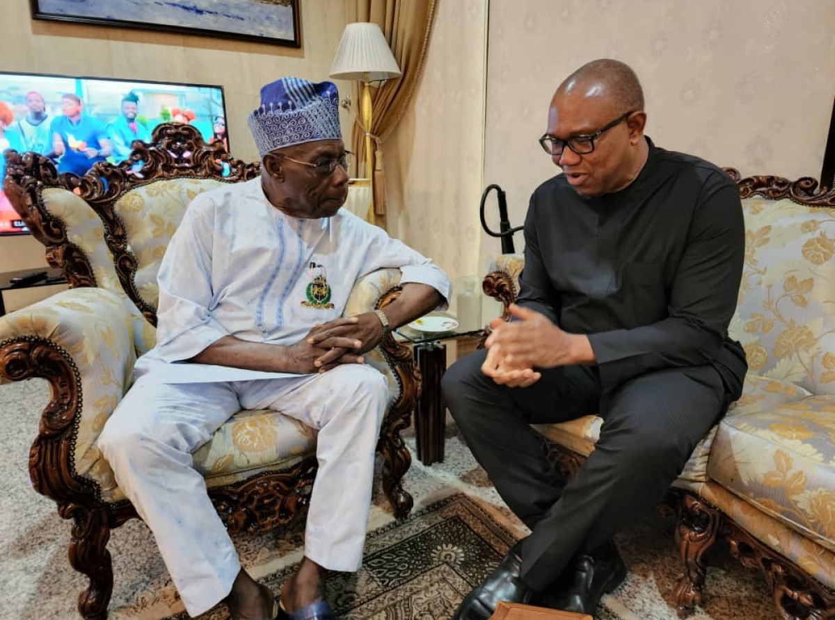 2023! Obasanjo Rejects Atiku, Tinubu, Endorses Obi for President 