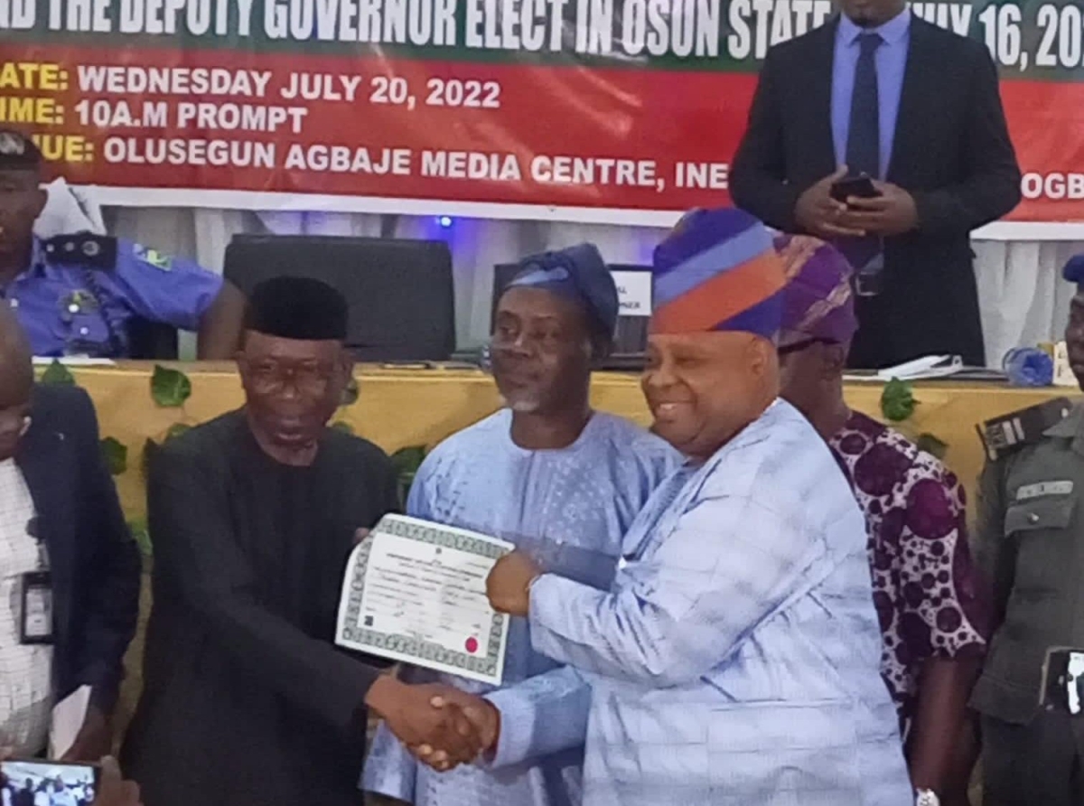Appeal Court upholds Demola Adeleke's victory in  Osun Governorship election