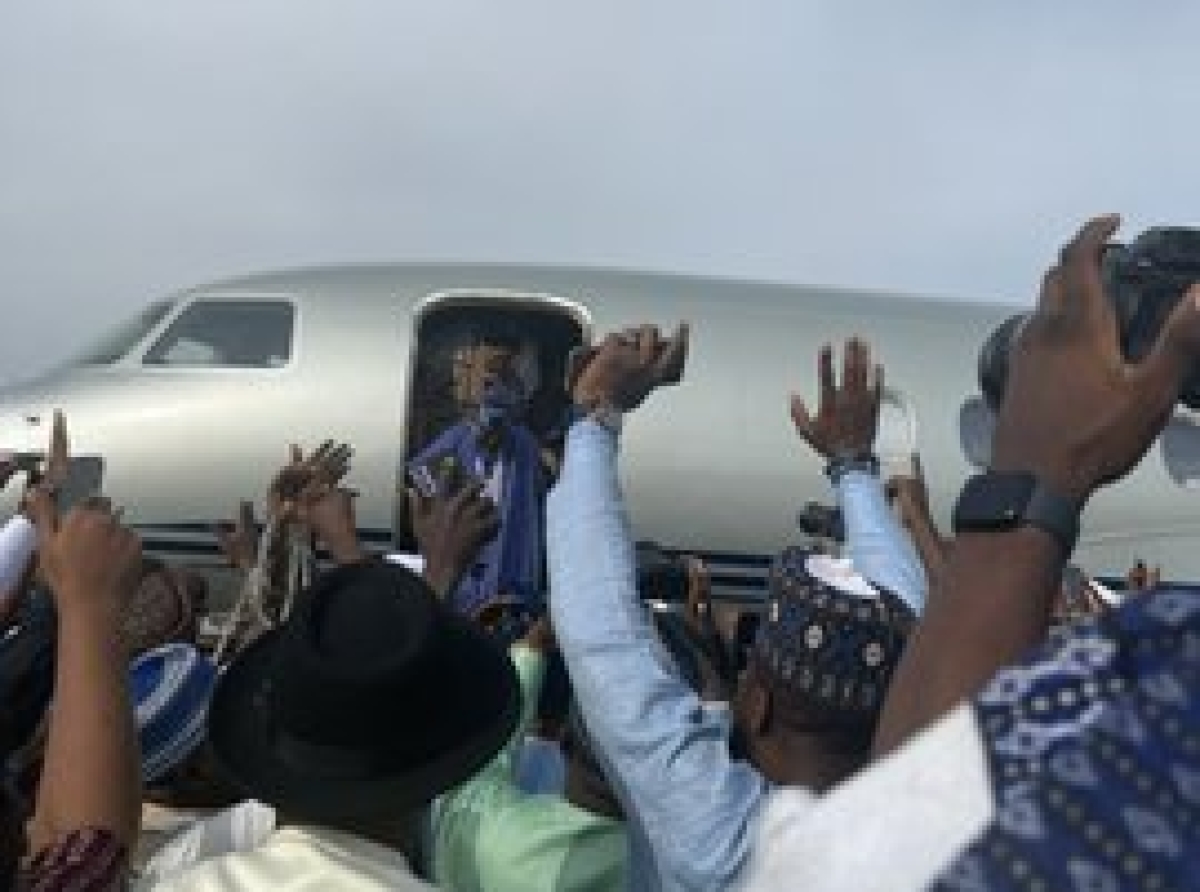 Rousing welcome as Tinubu arrives Nigeria ahead of May 29 swearing-in