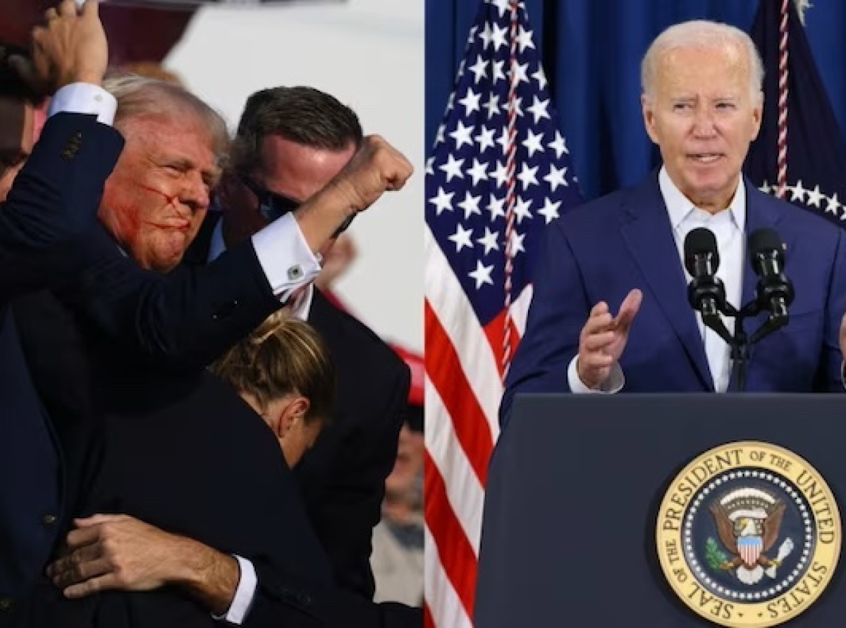 US! President Biden calls for calm,unity after Donald Trump's rally shooting